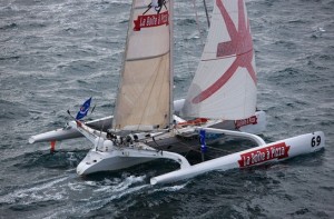 Route du Rhum 2010 - Philippe Monnet sur La Boite a Pizza proche de Point à Pitre