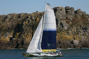 Route du Rhum 2010 : Arrivée de Gilles Lamiré sur Défi Cancale