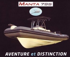 Bateau semi-rigide Pro marine Manta 795