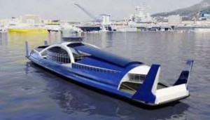 Navette électrique du futur: un bateau pour passagers écologique