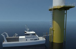 Navette de maintenance pour éoliennes du futur : un bateau écologique