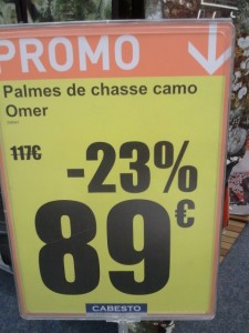 Cabesto - prix palmes OMER camouflage