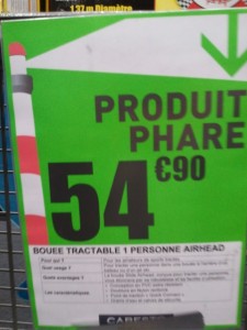 Cabesto - Prix bouée tractée 1 personne pas cher