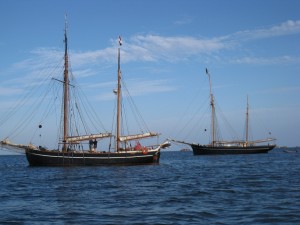 Festival du chant de marins : goëlette à Bréhat