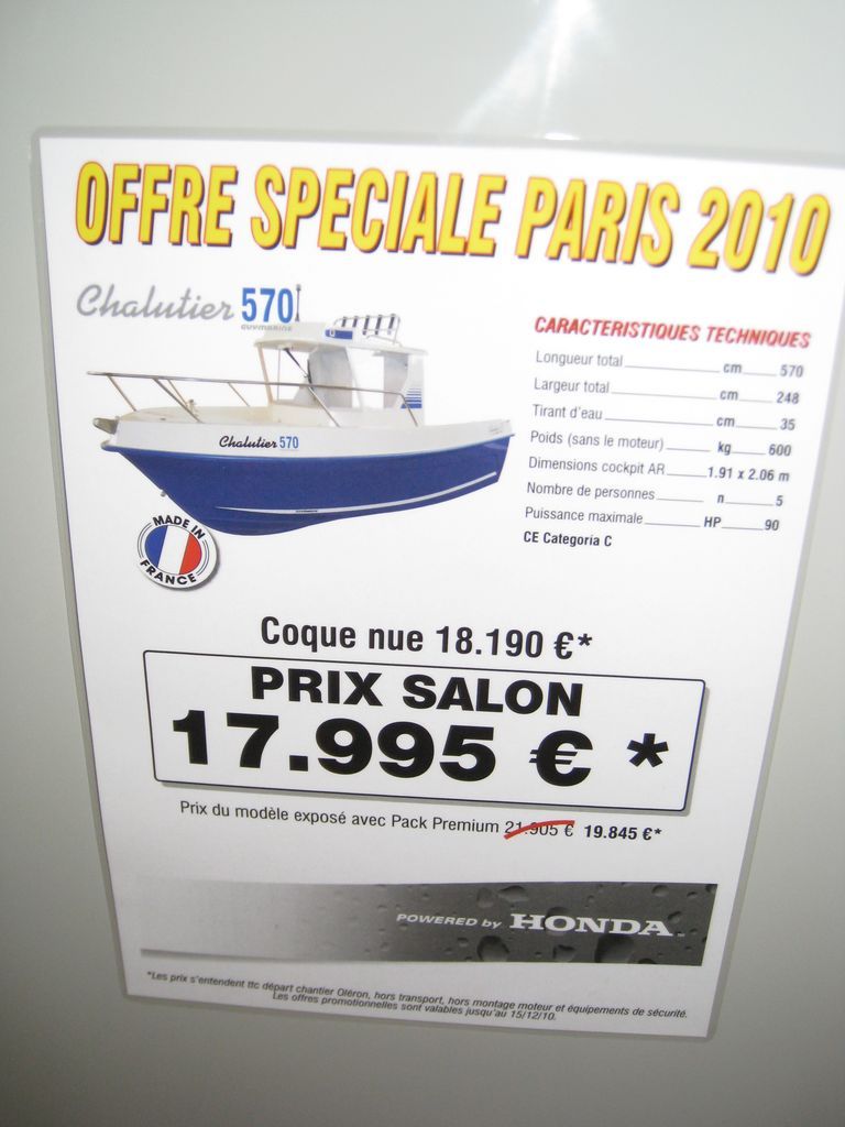 prix salon paris 2010 Guymarine Antioche Chalutier 570