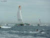 Groupama et bateaux suiveurs