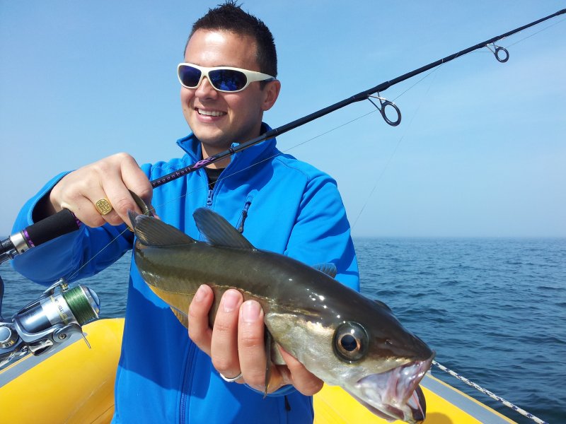 Pêche de gros lieus aux glénans avec Eric Sauvage et ses Lowrance HDS 8